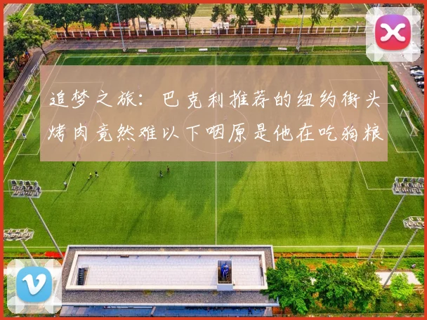 追梦之旅：巴克利推荐的纽约街头烤肉竟然难以下咽原是他在吃狗粮